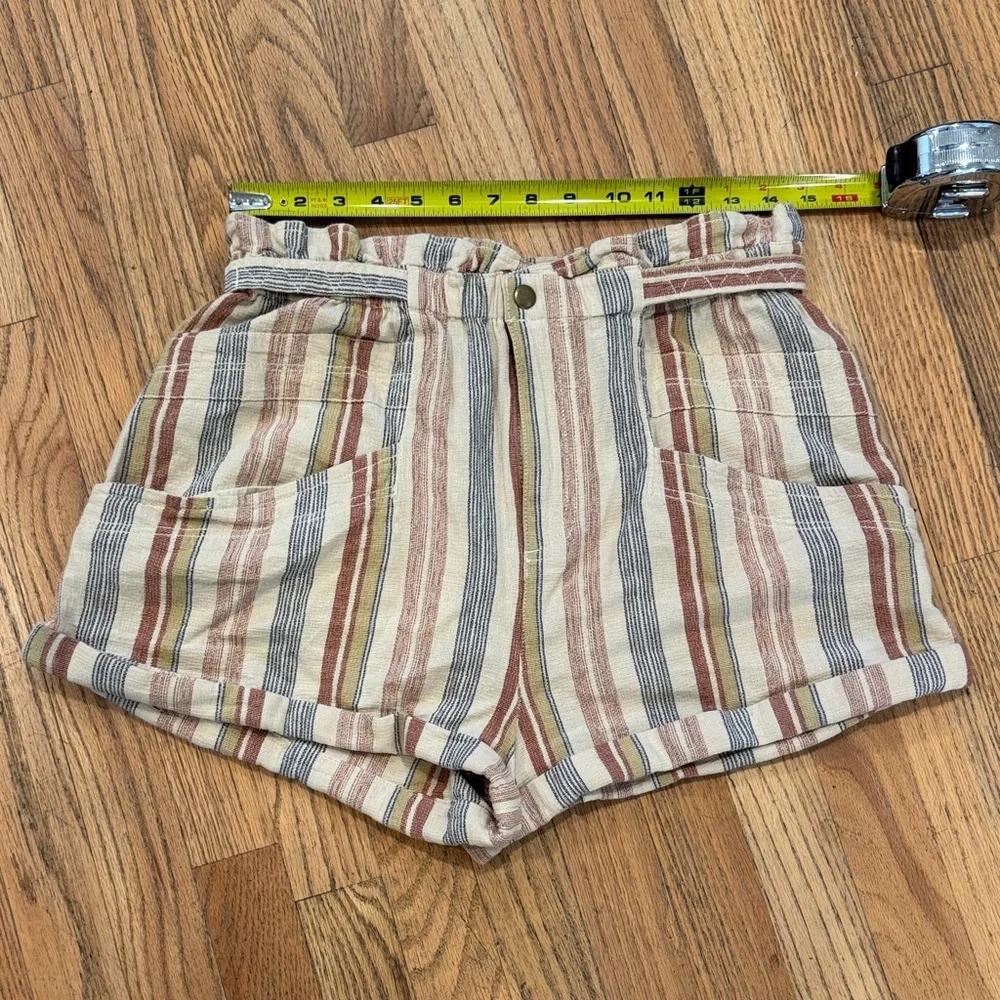 Free People Multicolor Striped High Waist Shorts - Picture 5 of 13